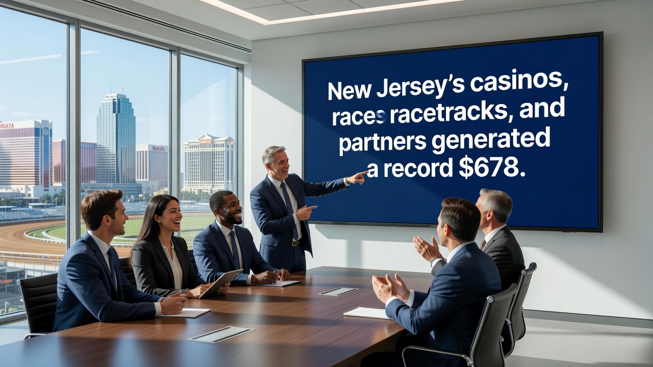 Detailed charts and graphs illustrating New Jersey gaming revenue growth trends